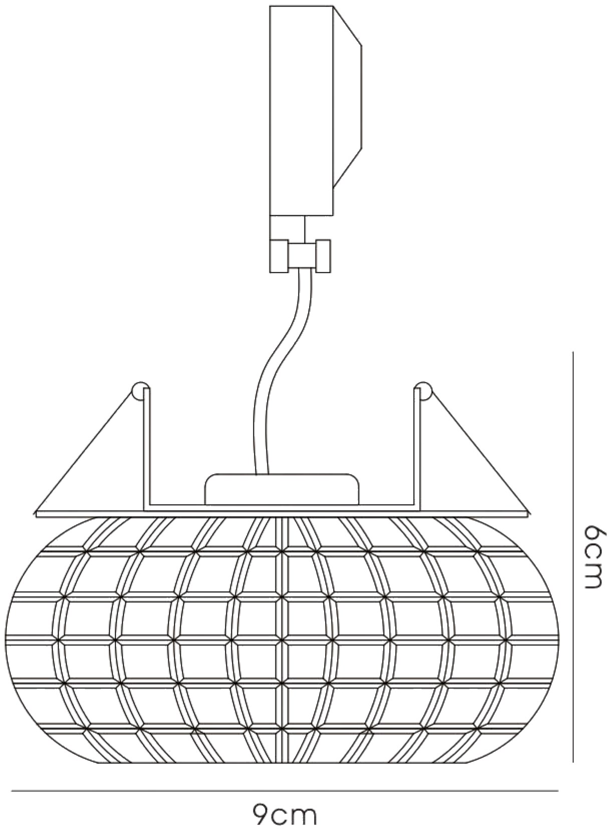IL31841CH  Ria Crystal G9 Cube Pattern Round Downlight